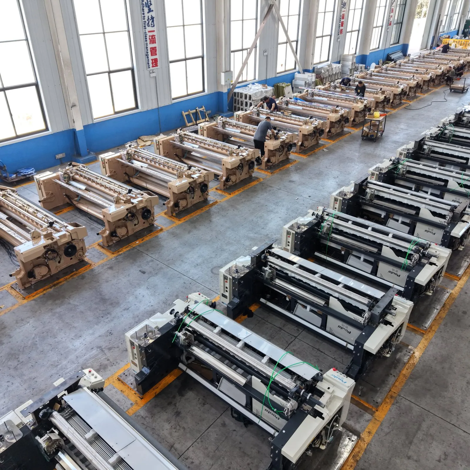 Qingdao Jinxin Hejia loom assembly workshop floor